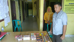  Jajaran Polsek Singingi Hilir Amankan Marcun Tanpa Surat Izin